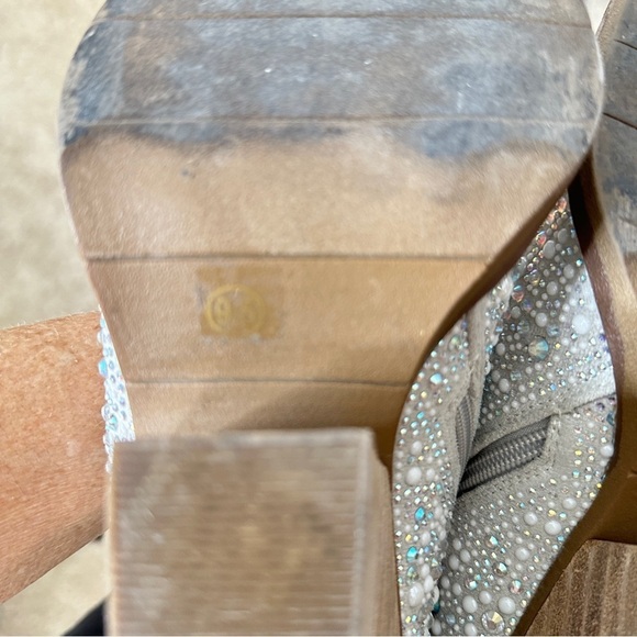 Very G Western Kady Pearl Bling Rhinestone Booties Cowboy Boots - Size 9.5 - Picture 12 of 14